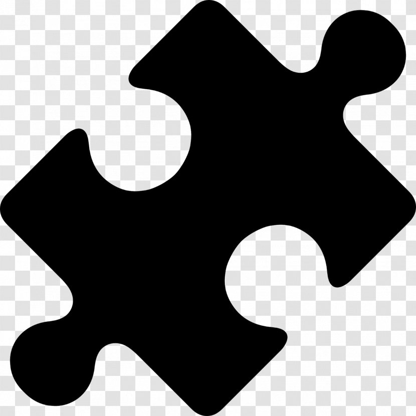 Jigsaw Puzzles Puzzle - Logo Blackandwhite Transparent PNG