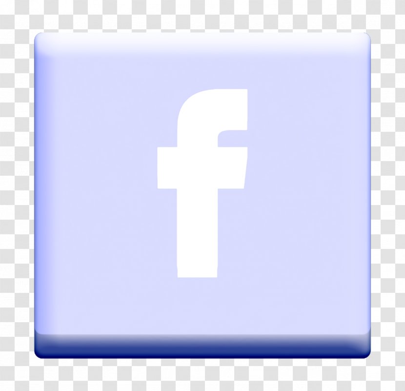F Icon Facebook Like Sky Cross Electric Blue Transparent Png