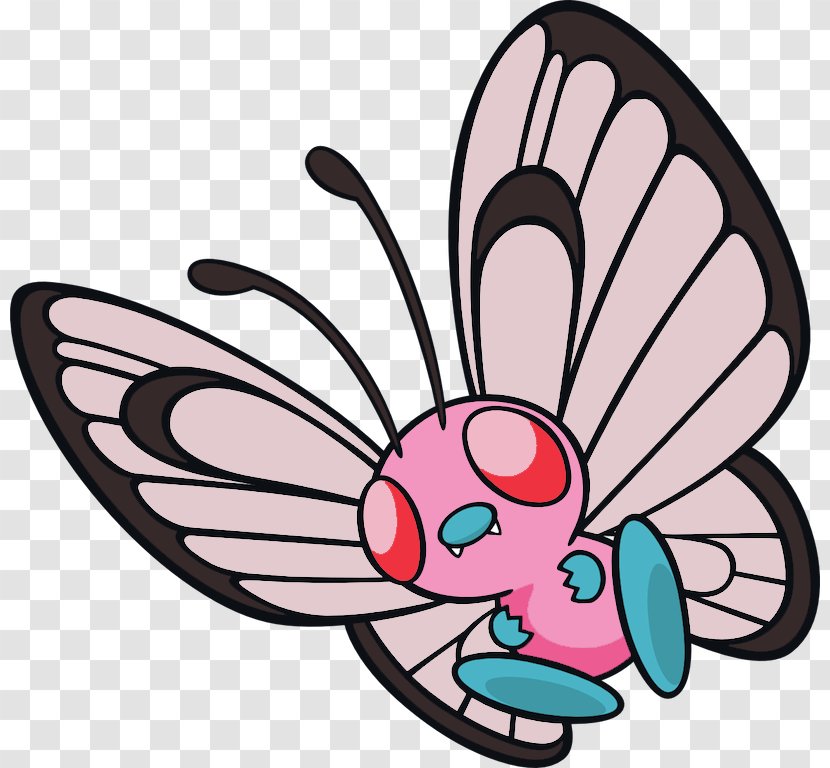 Ash Ketchum Butterfree Pokémon Weedle Caterpie - Invertebrate - Shiney Transparent PNG