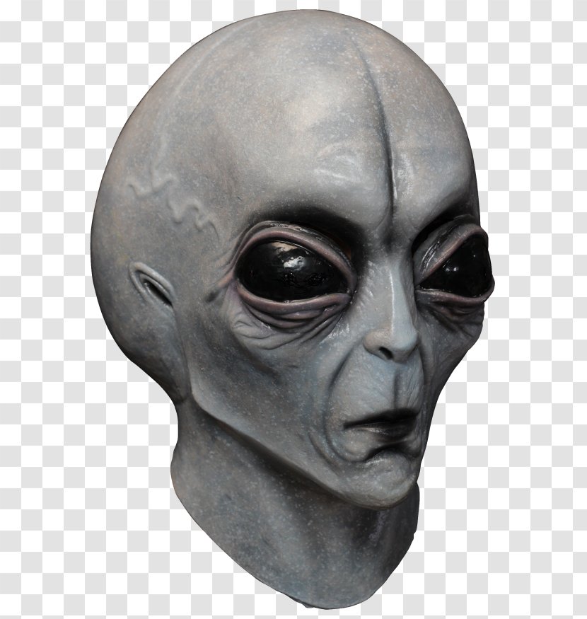 Area 51 Alien Latex Mask Extraterrestrial Life - Face - Alien/ Transparent PNG