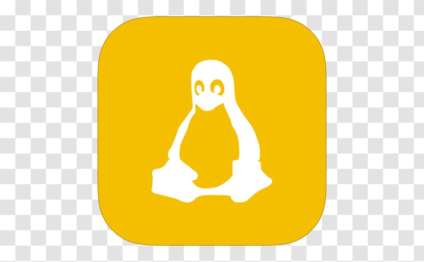 Flightless Bird Water Area Icon - Tux - MetroUI Folder OS Linux Transparent PNG