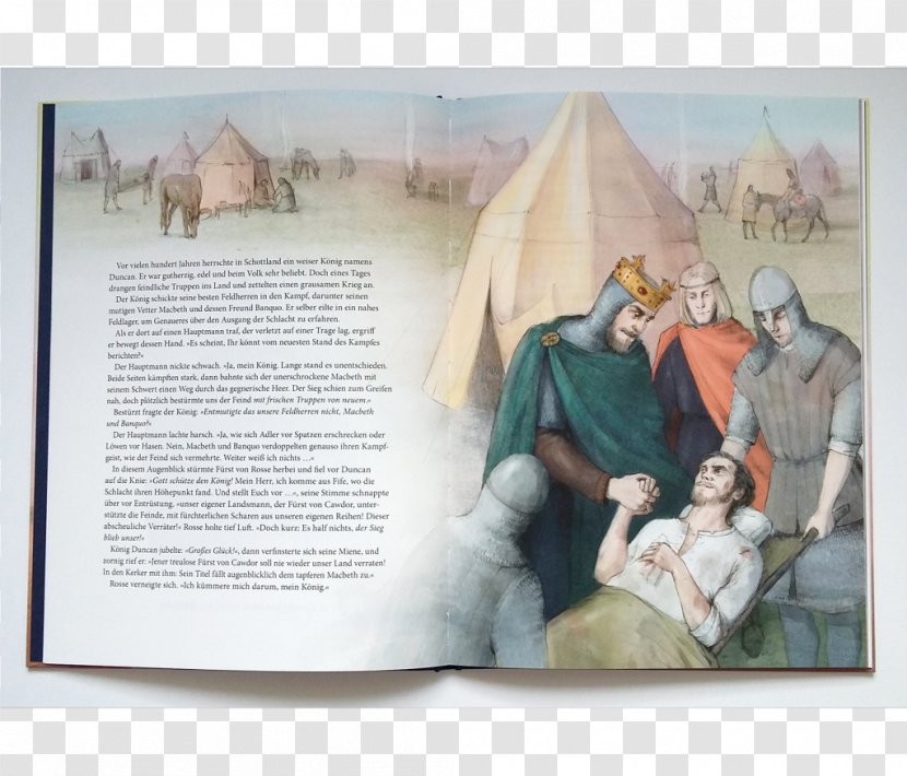 Macbeth Illustration Painting Children's Literature Kindermann Verlag - Text Messaging Transparent PNG
