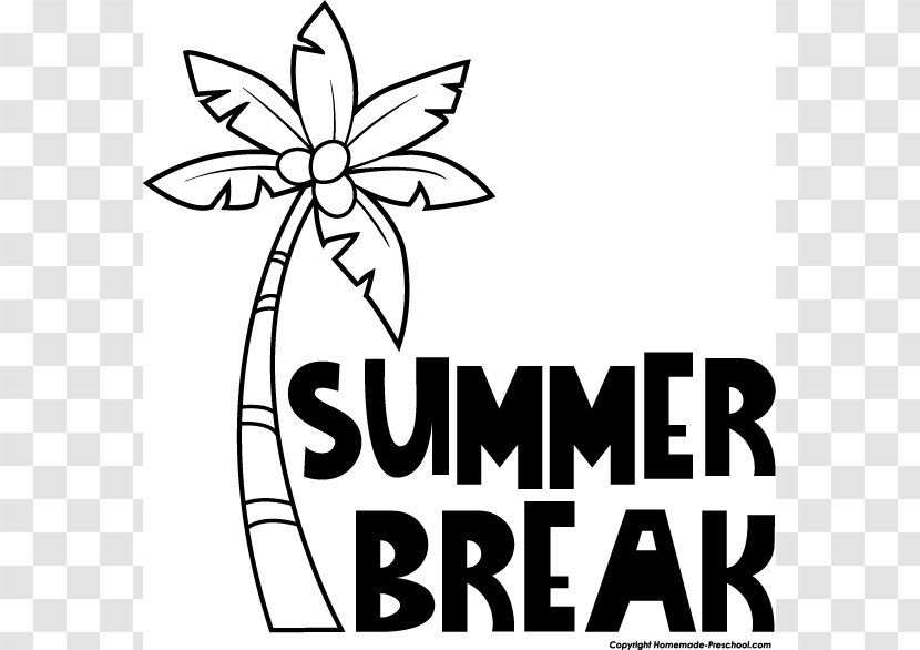 Summer Vacation Black And White Clip Art - Human Behavior - Home Cliparts Transparent PNG