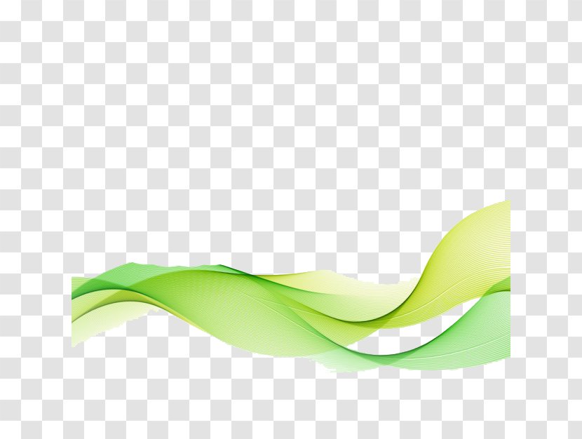 Line Curve - Green - Mellow Lines Transparent PNG