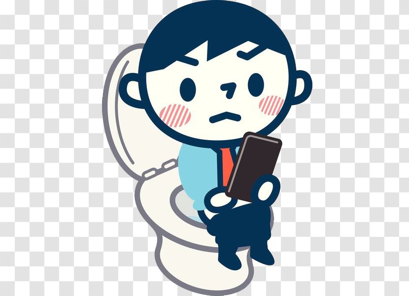 Hemorrhoid Cartoon Clip Art - Flower - A Boy Squatting In The Toilet With His Wallet Transparent PNG