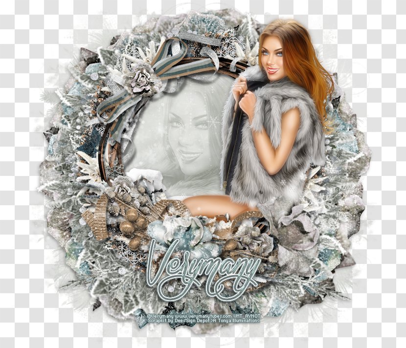 Hush Of Winter Cat Connecticut Wreath Jewellery - Verymany Transparent PNG