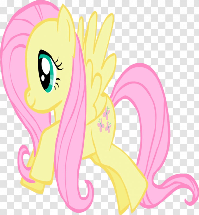 Fluttershy Pony - Watercolor - Twinkle Clipart Transparent PNG