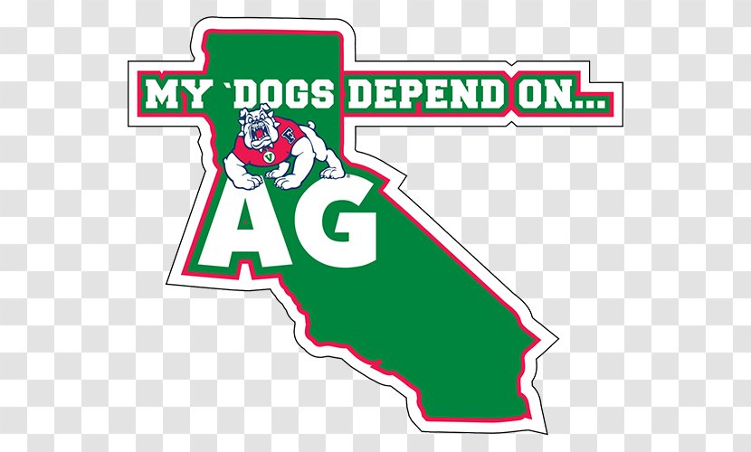 California State University, Fresno Bulldogs Men's Basketball Decal Sticker - Logo - Depend Transparent PNG