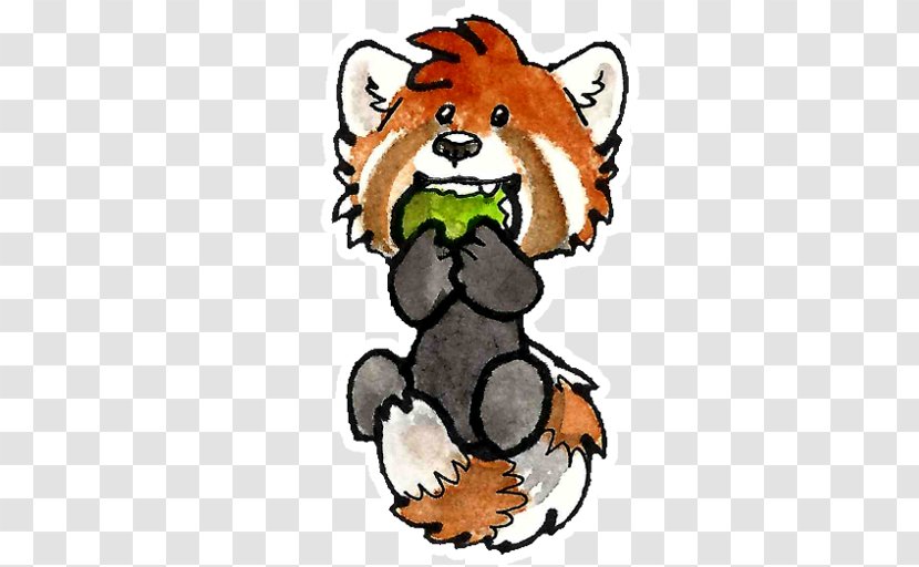 Cat Bear Red Panda Sticker Clip Art - Dog Like Mammal Transparent PNG