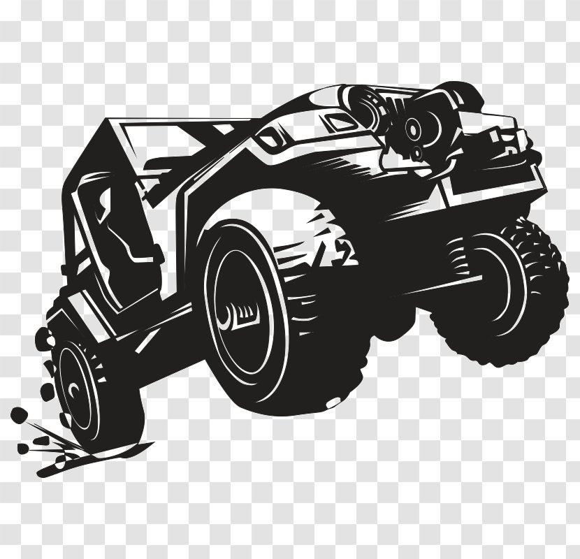 Monster Cartoon - Jeep Wrangler - Auto Racing Transparent PNG