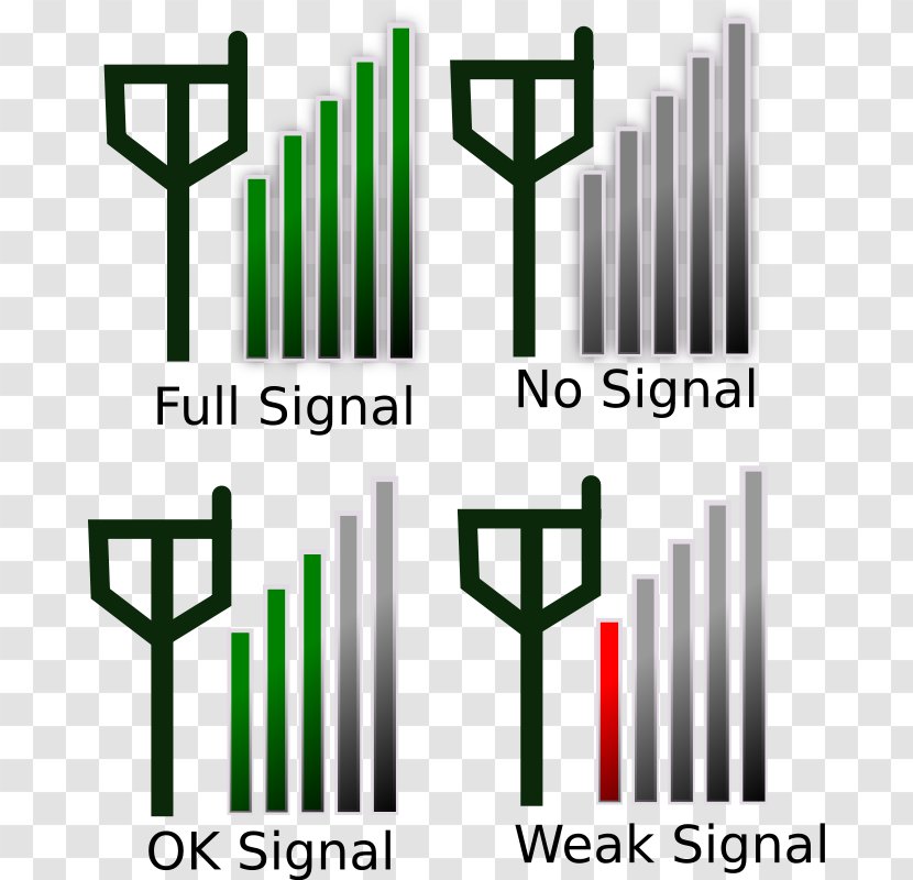 Signal Strength In Telecommunications Clip Art - Diagram - Vector Transparent PNG