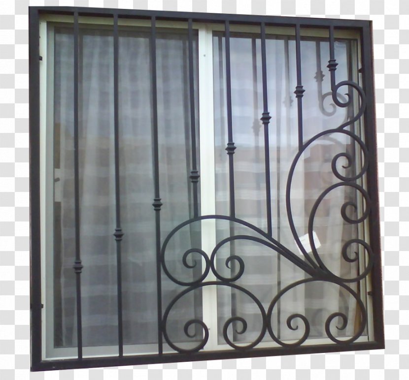 Window Grille Door Balcony Wrought Iron - Glass - Fade Transparent PNG