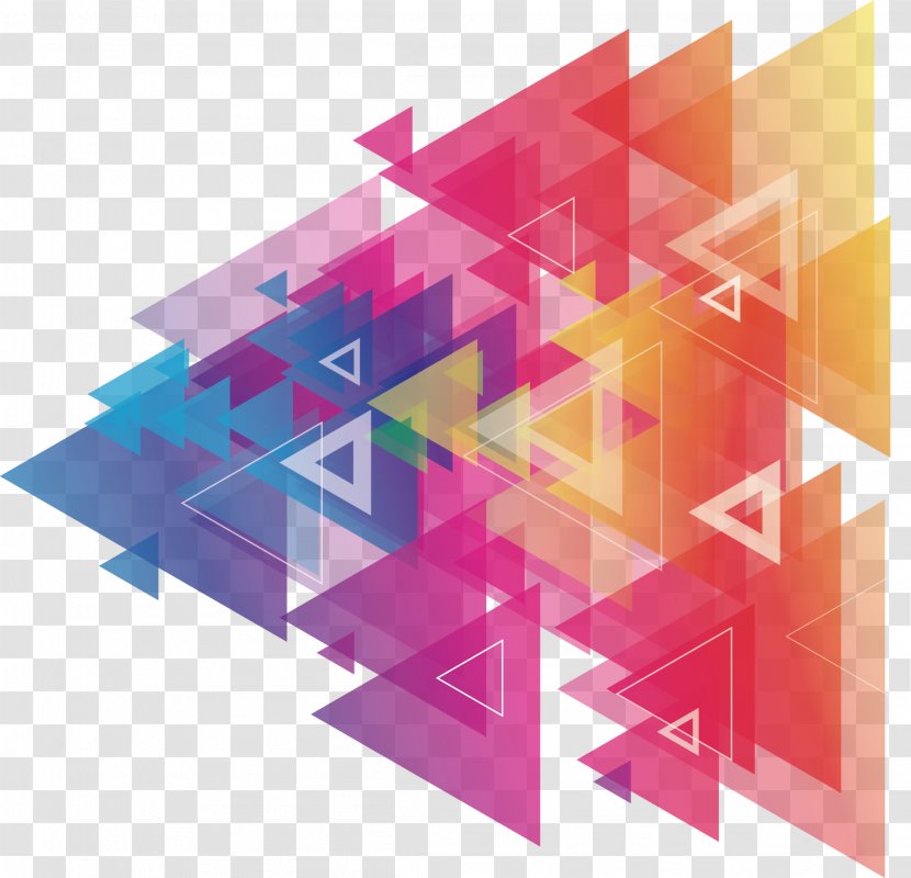 Color Triangle Vector Graphics Shape Transparent PNG
