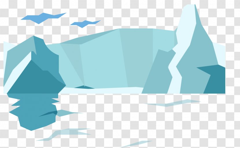 Antarctic Iceberg Lontra - Designer - Hand-painted Transparent PNG