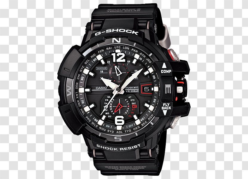 G-Shock GWA1100 Master Of G Watch Casio - Brand - Parts Transparent PNG