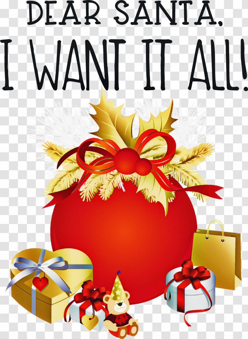 Dear Santa Christmas Transparent PNG