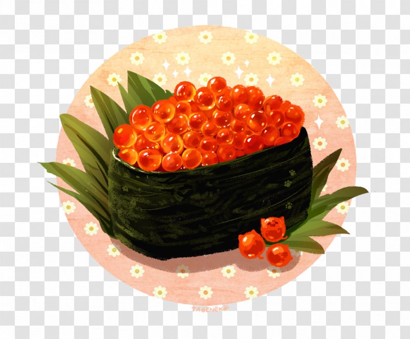 Red Caviar Sushi Food Hong Dou Tang Transparent PNG