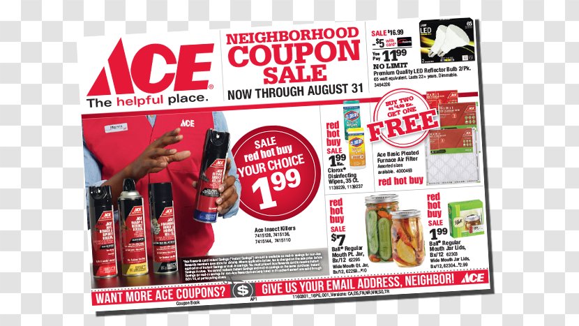 Coupon Green Mountain Ace Hardware Discounts And Allowances Advertising - Promo Flyer Transparent PNG