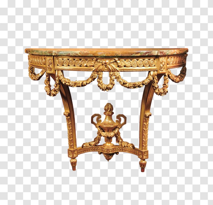 Table Louis XVI Style Quinze Furniture Ateliers Allot Frères - Wood Carving Transparent PNG