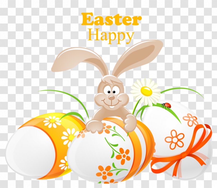 Easter Bunny Egg Clip Art - Rabbit - Background Material Transparent PNG