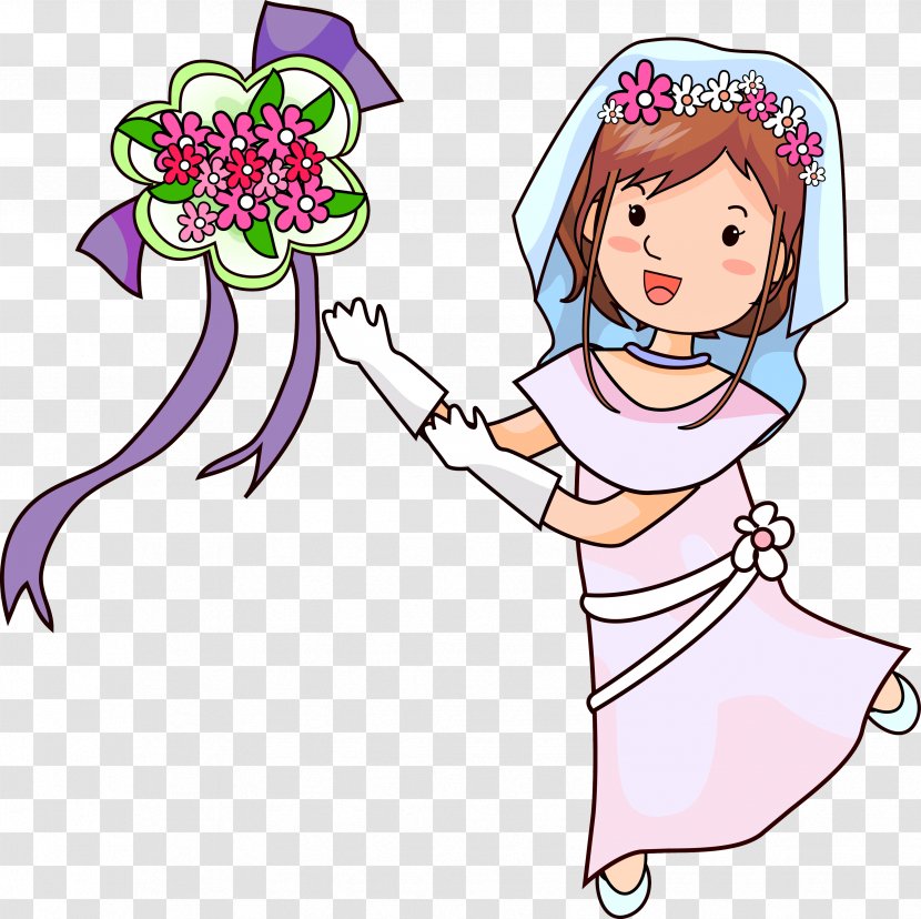 Prince Charming Quotation - Flower - Cartoon Bride Transparent PNG