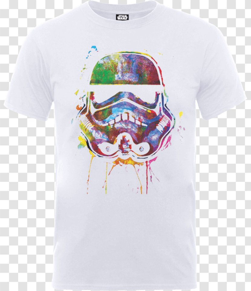 T-shirt Stormtrooper Lando Calrissian Star Wars - Silhouette - Splat Transparent PNG