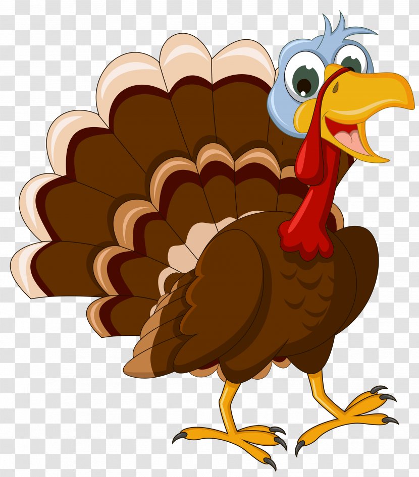 Turkey Cartoon Clip Art - Bird - Transparent Thanksgiving Picture Transparent PNG