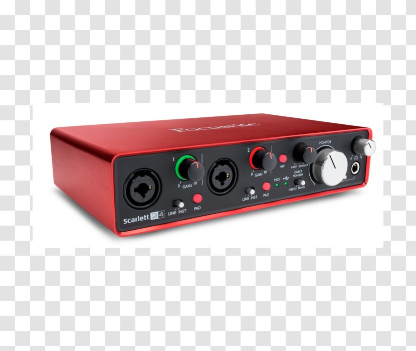 Microphone Focusrite Scarlett 2i4 (2nd Gen) 2i2 2nd Gen Audio - Solo Transparent PNG