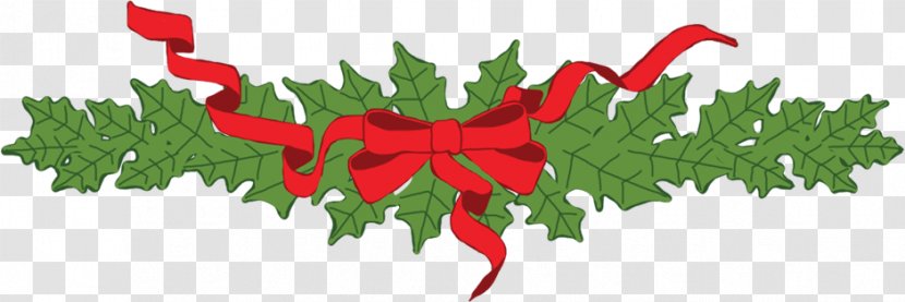 MacGowan's Christmas Tree Farm Garland Wreath Clip Art - Holiday Transparent PNG