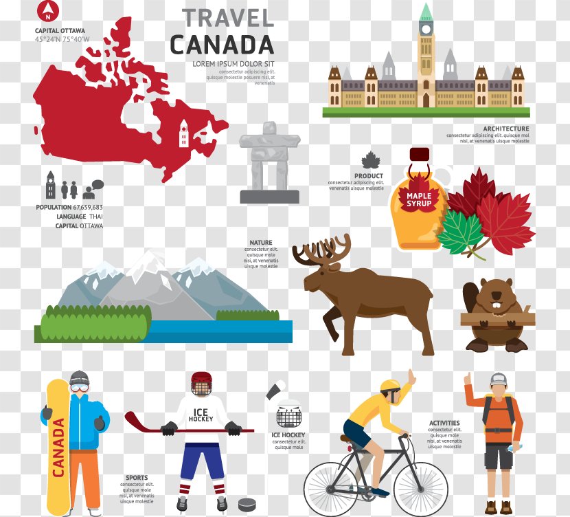 Canada Stock Photography Clip Art - Royaltyfree - Flat TourismCanada Transparent PNG