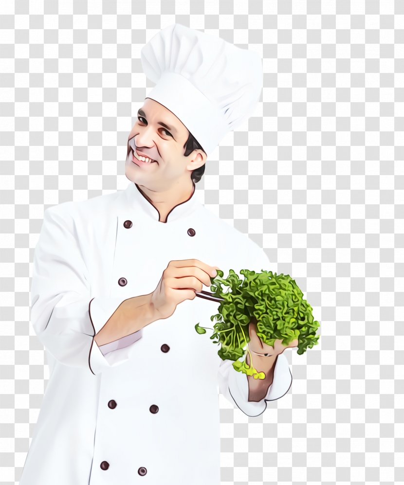 Chef's Uniform Cook Chef Vegetable Leaf - Food Gesture Transparent PNG