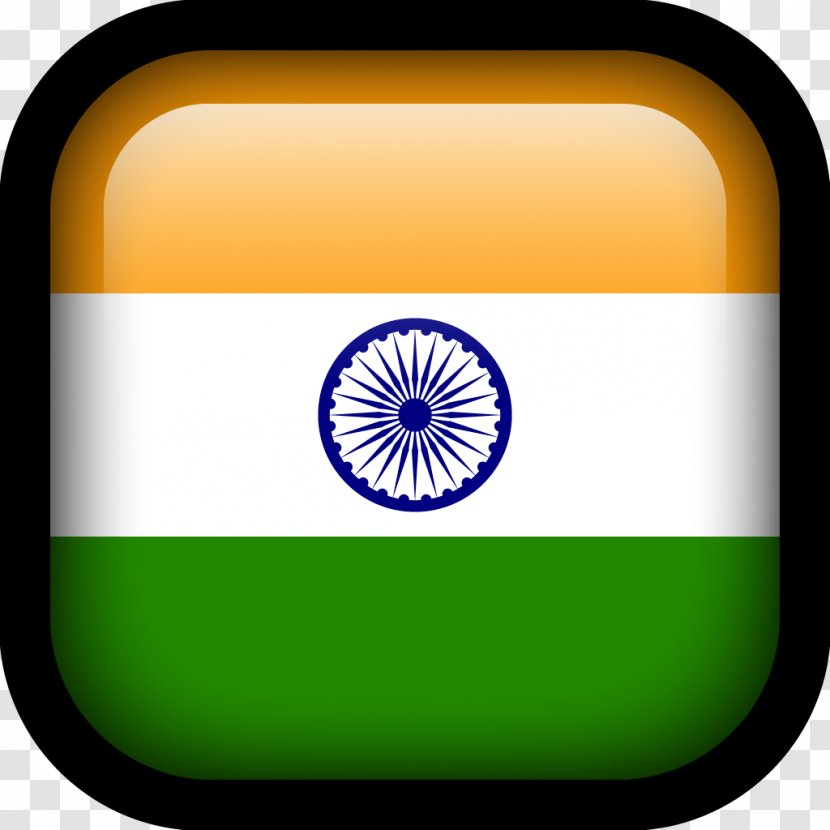 Flag Of India National English Language - Icon Set Iconset Hopstarter Transparent PNG
