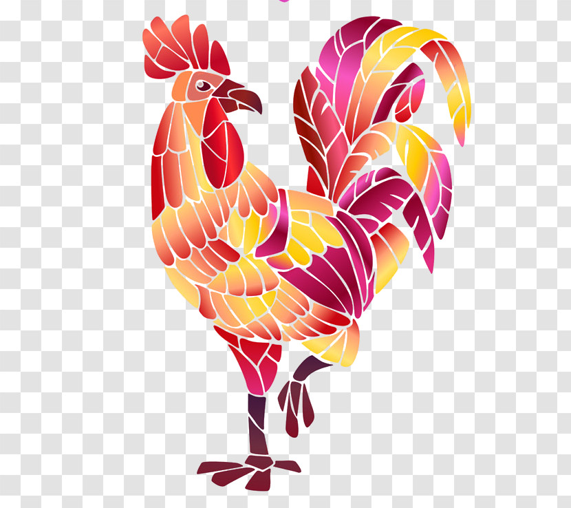 Chicken Rooster Bird Livestock Comb Transparent PNG
