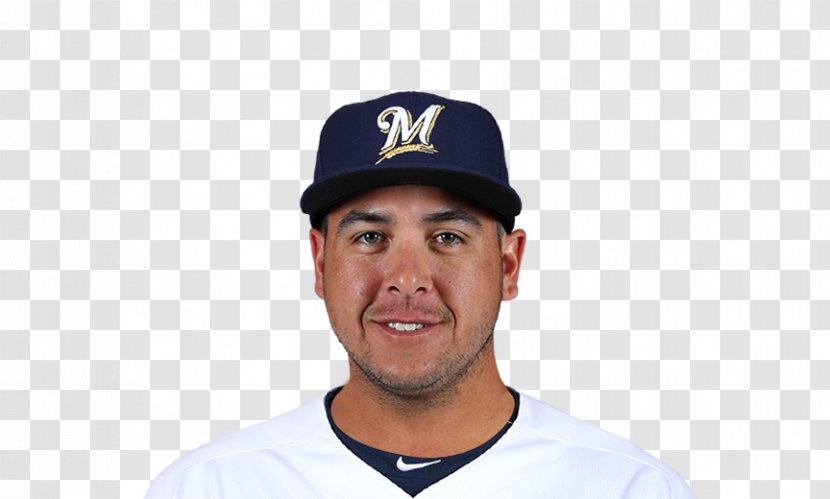 Jesus Aguilar Baseball Player Milwaukee Brewers Cap Transparent PNG