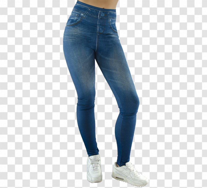 Jeans Waist Denim Leggings - Silhouette - Slimming Shaping Transparent PNG
