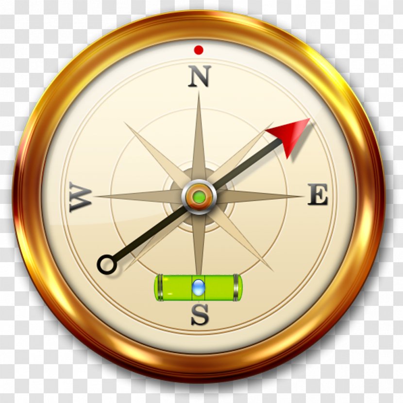 Compass Rose - Wall Clock Transparent PNG