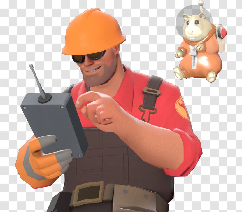 Hamster Team Fortress 2 Space Rodent Universe - Engineer - Construction Worker Transparent PNG