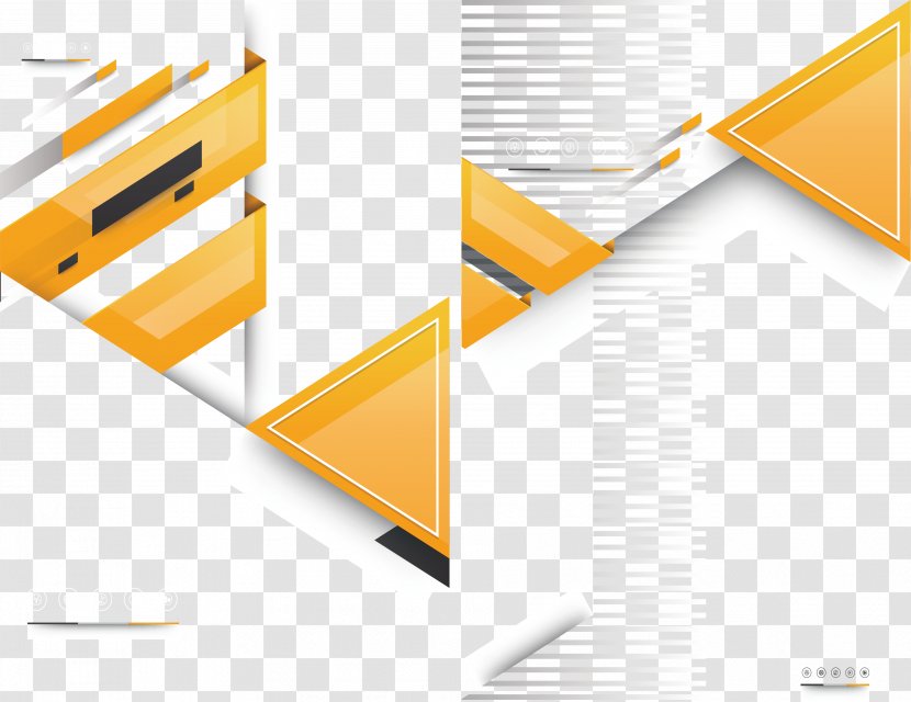 Origami Graphic Design - Brand - Yellow Business Cover Transparent PNG