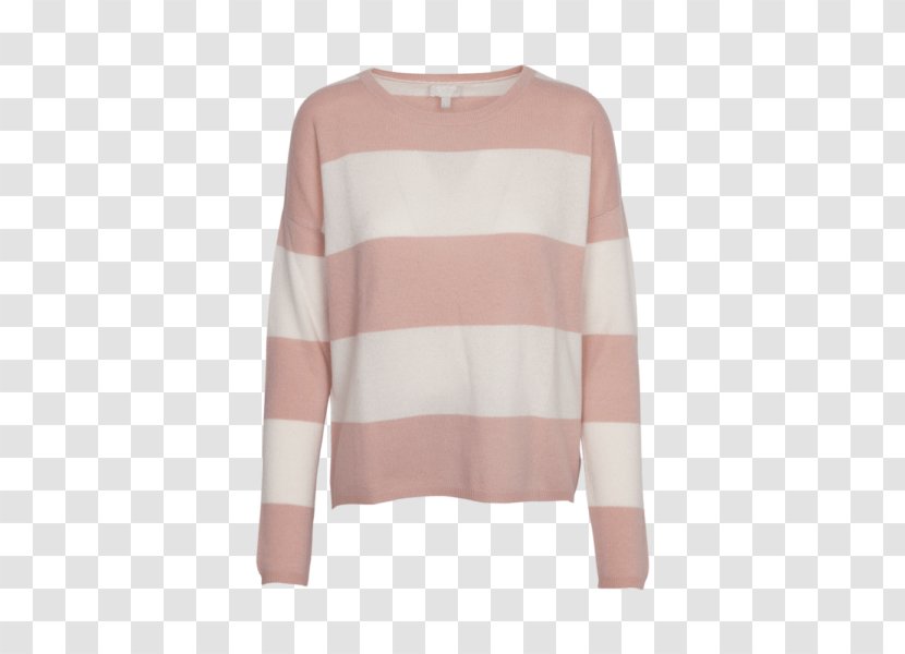 Sleeve Neck Peach - Pullover Transparent PNG