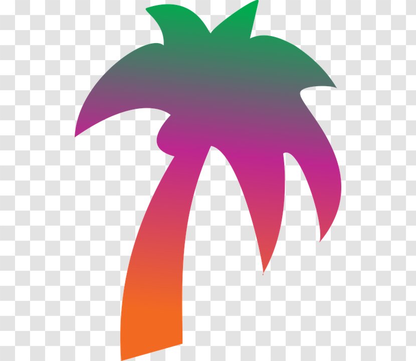 Clip Art Palm Trees Coconut Geography Clipart - Pink - Tree Transparent PNG
