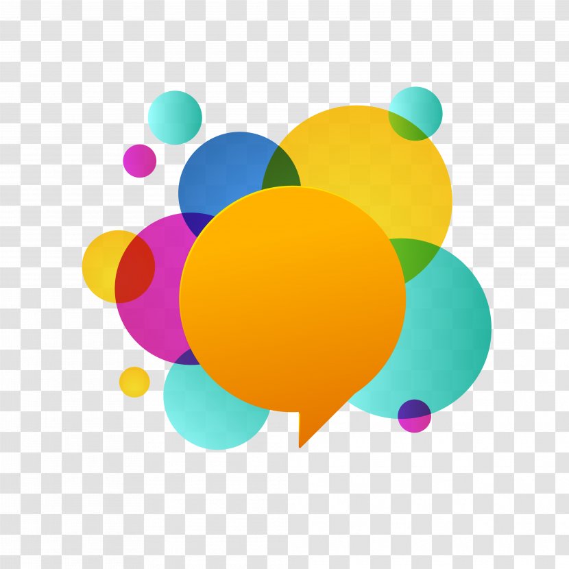 Dialog Box Circle - Balloon - Colorful Transparent PNG