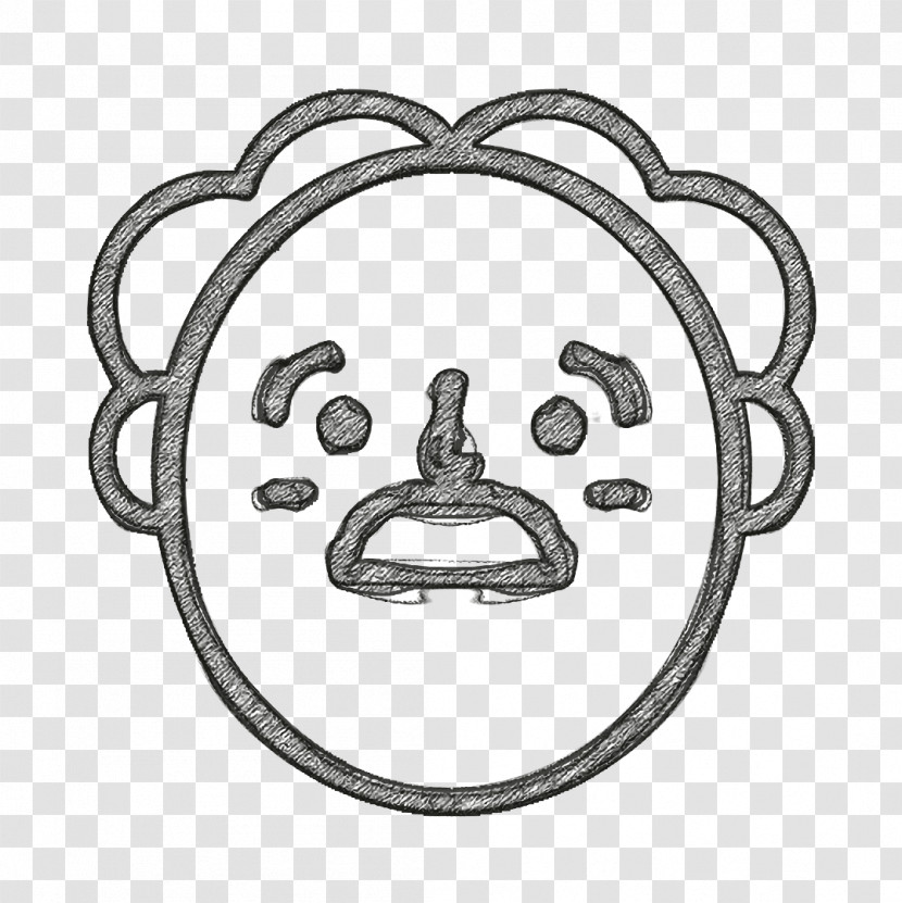 Man Icon Emoji Icon Happy People Outline Icon Transparent PNG