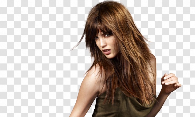 Layered Hair Hairstyle Long Fashion - Watercolor Transparent PNG