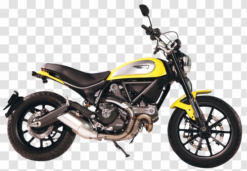 Ducati Scrambler Triumph Motorcycles Ltd Monster - Automotive Wheel System - Yellow Motorcycle Bike Transparent PNG