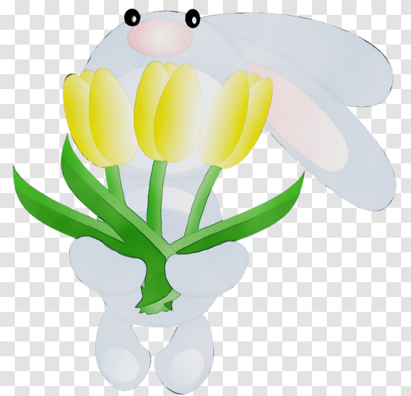 Flower Yellow Tulip Plant Petal Transparent PNG