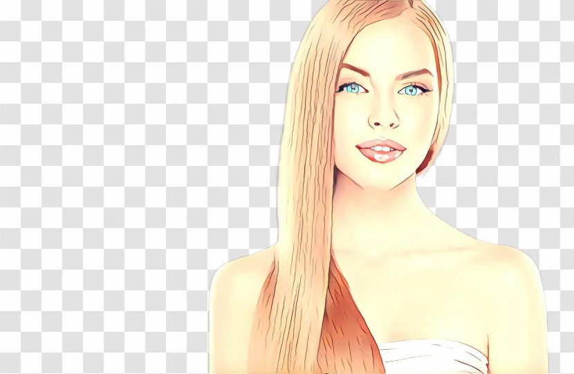 Hair Face Blond Hairstyle Skin - Forehead Coloring Transparent PNG