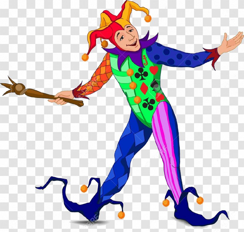 Joker Harlequin Clip Art - Animal Figure Transparent PNG