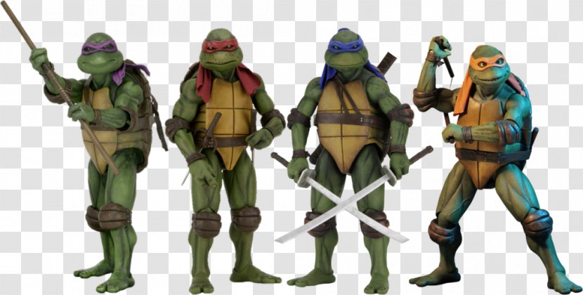 Michelangelo Leonardo Raphael Donatello Teenage Mutant Ninja Turtles - Figurine Transparent PNG