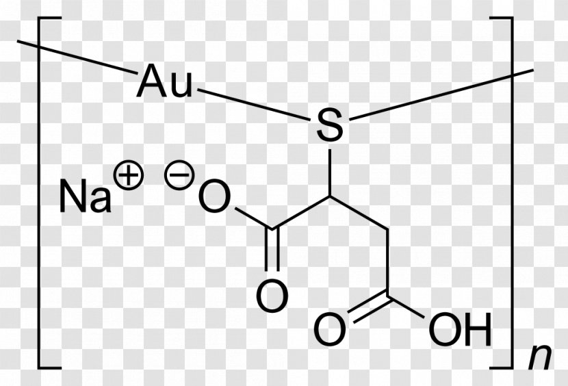 Sodium Aurothiomalate Gold Salts Chemical Compound - Citric Acid Transparent PNG