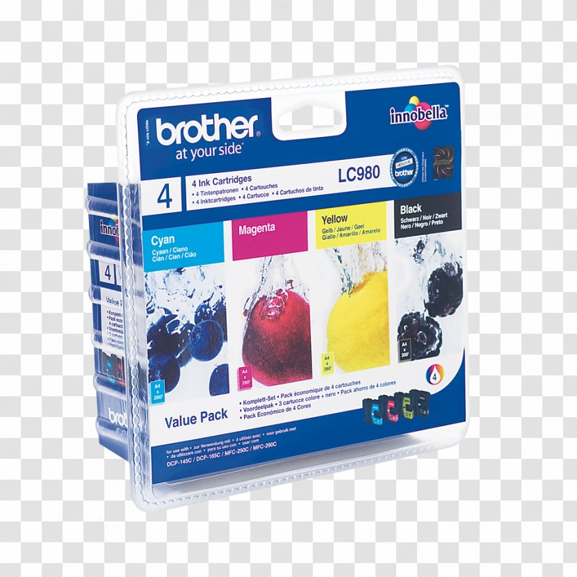 Ink Cartridge Brother Industries CMYK Color Model Printer Yellow - Cyan - Refills Transparent PNG